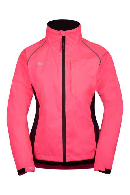 chaqueta de running rosa para mujer