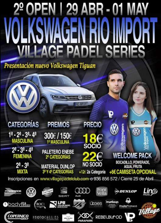 2n Open Rio Import Volkswagen Village Padel Club