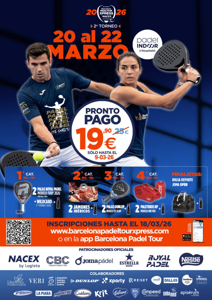 2º Torneo Barcelona Padel Tour Xpress by Nacex 2026