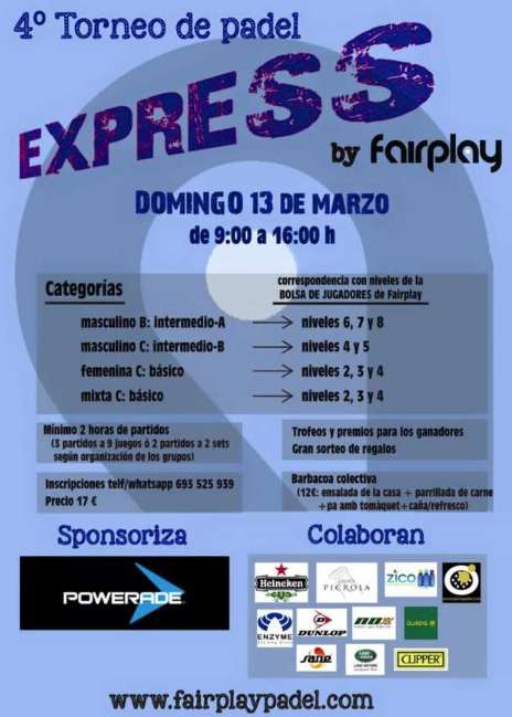 4o torneo Express Fairpadel