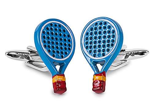 Gemelos Raqueta de pádel azul