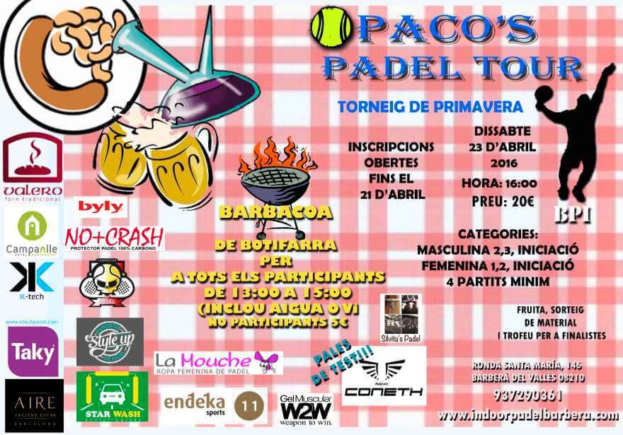 Torneo Padel Primavera 2016 (Paco's Padel Tour)