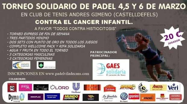Torneo Solidario contra el cancer infantil