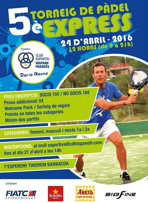 Torneo express Club de tenis hispano frances